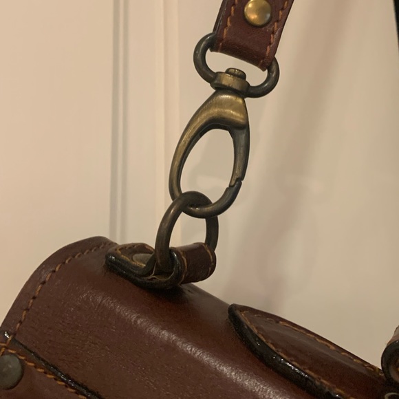 Old Angler leather  briefcase - Picture 4 of 14